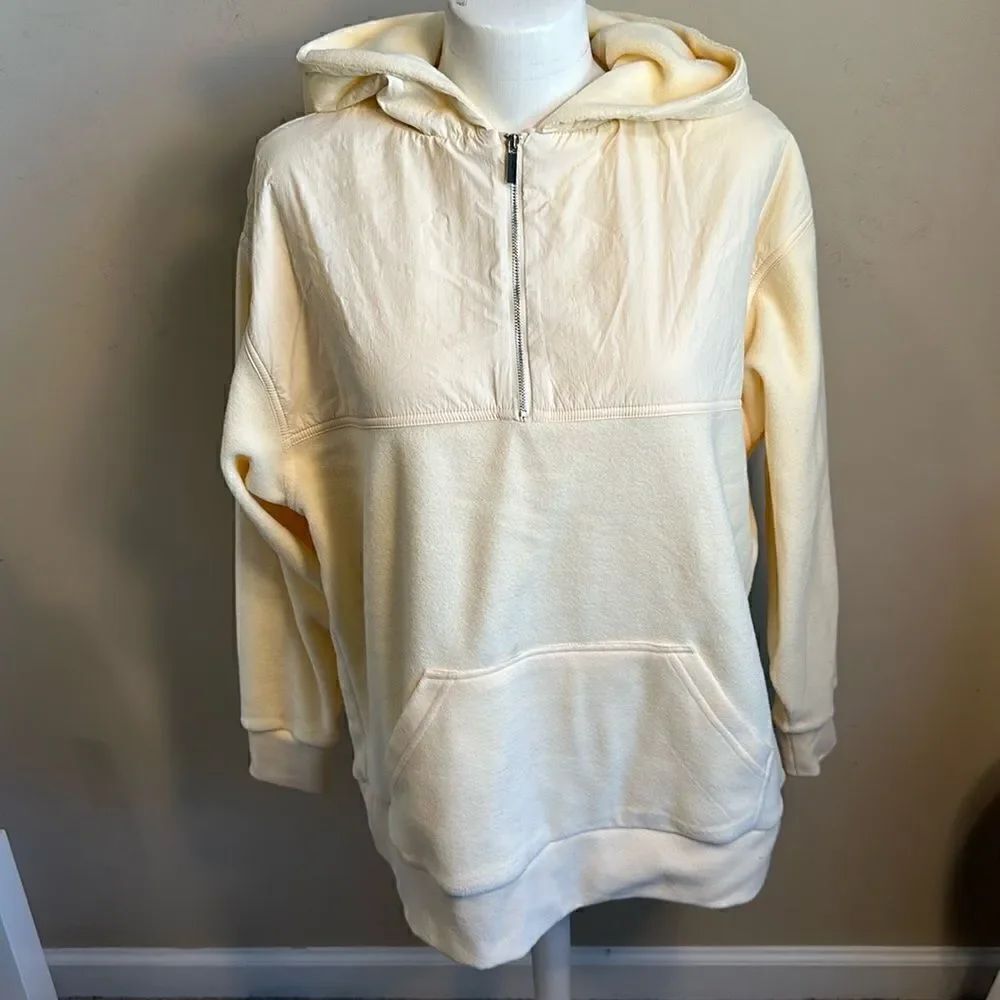 WeWoreWhat Yellow Hooded Oversized Pullover Jacket XXS-/XS